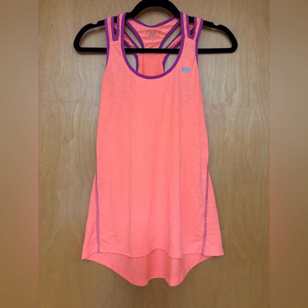 Marika Coral and Purple Tank Top